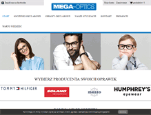Tablet Screenshot of mega-optics.pl